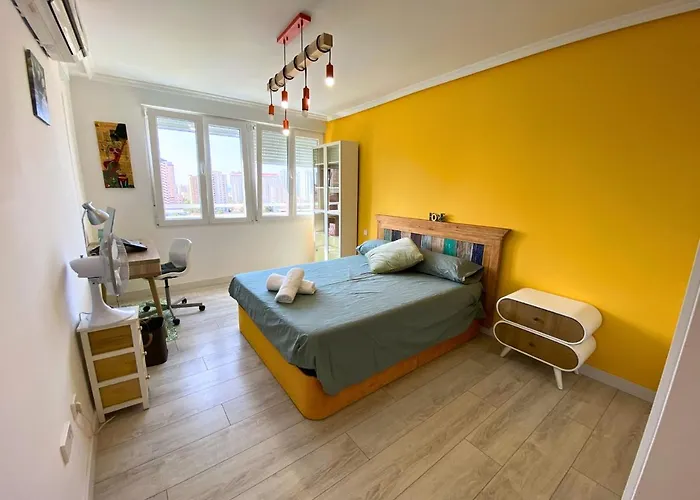 公寓 Cozy Poniente 5 Min From The 貝尼多姆